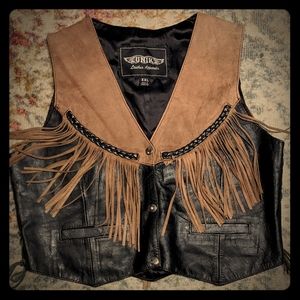 Fringe Leather Vest